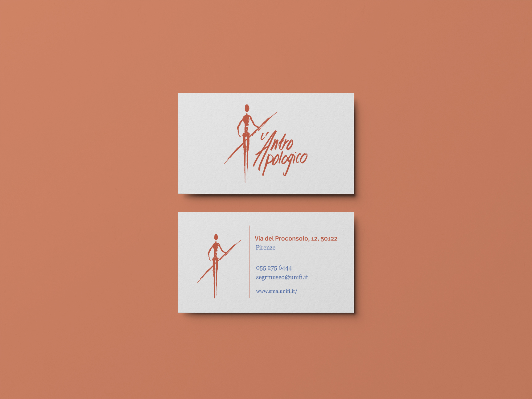 Business card design for the museum